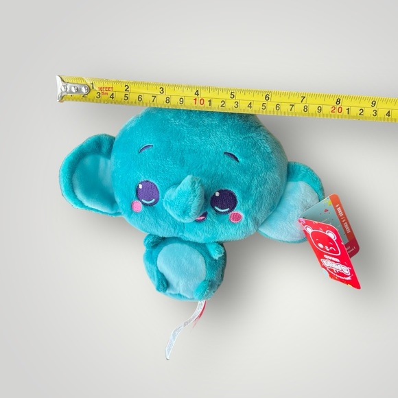 GUND Drop Elephant plush Stuffed Animal Blue-Green Series 1 Tony Trunks Soft New - Picture 3 of 15